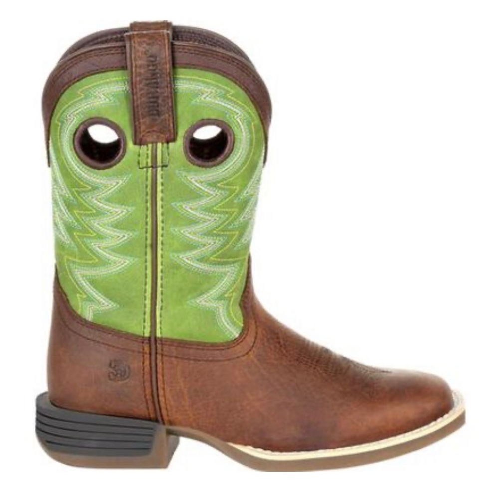 Durango® Lil' Rebel Pro™ Little Kid's Lime Western Boot